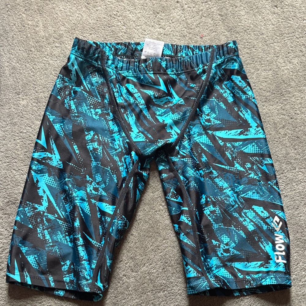 Flow Swim Jammers in Blue and Black 28